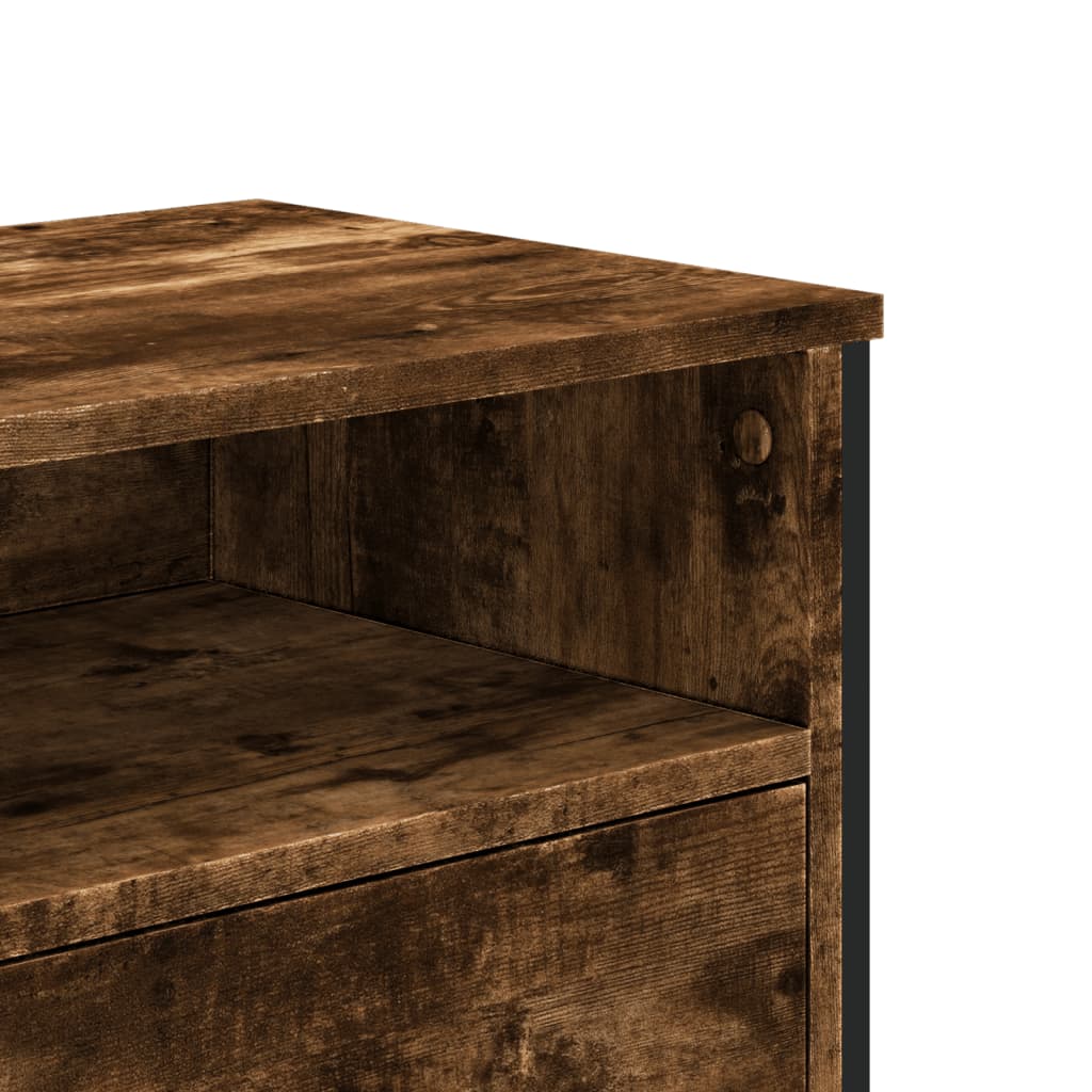 Televizoriaus spintelė, dūminio ąžuolo, 122x34x41cm, mediena
