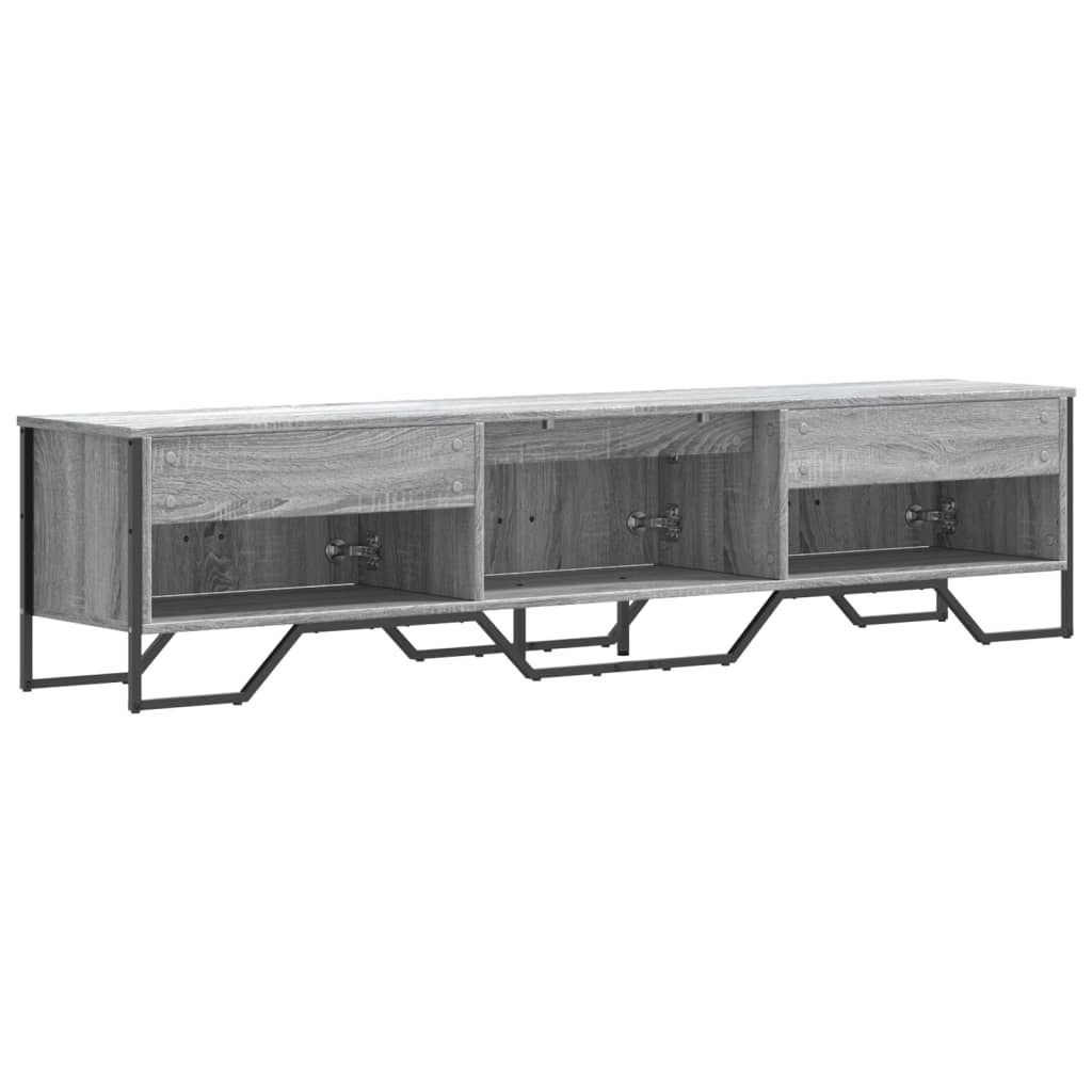 TV cabinet, grey oak, 180x34x41cm, wood