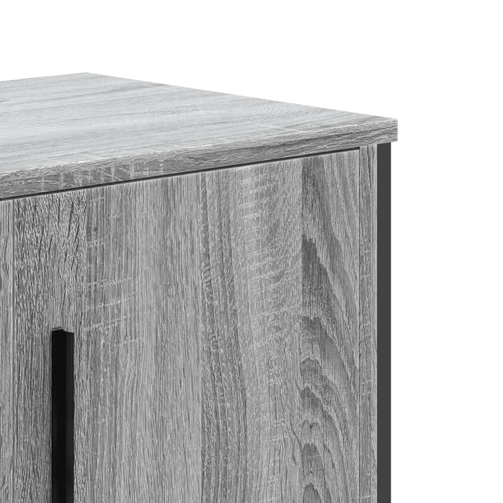 TV cabinet, grey oak, 180x34x41cm, wood