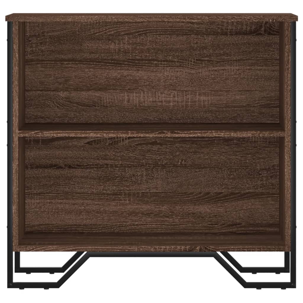 Grāmatu skapis, brūns ozols, 80x31x74,5cm, apstrādāta koksne