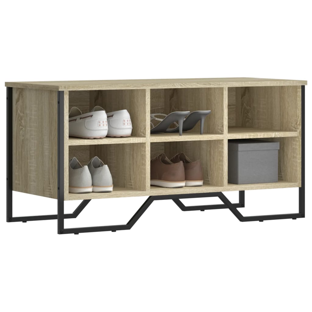 Shoe cabinet, sonoma oak, 90x38x45.5cm, engineered wood