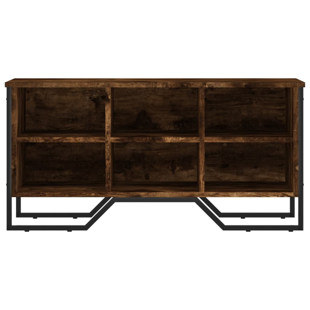 Shoe cabinet, smoky, 90x38x45.5cm, processed wood