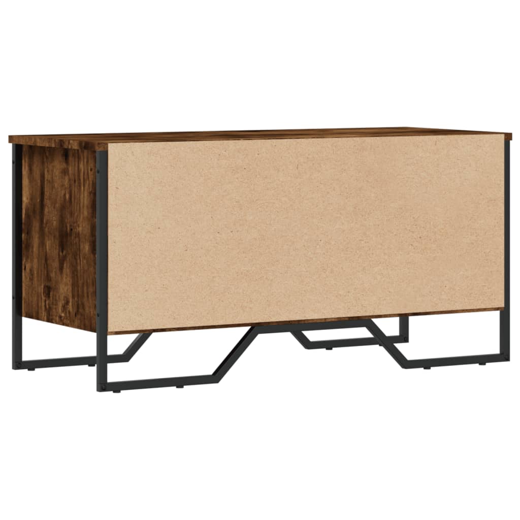 Shoe cabinet, smoky, 90x38x45.5cm, processed wood