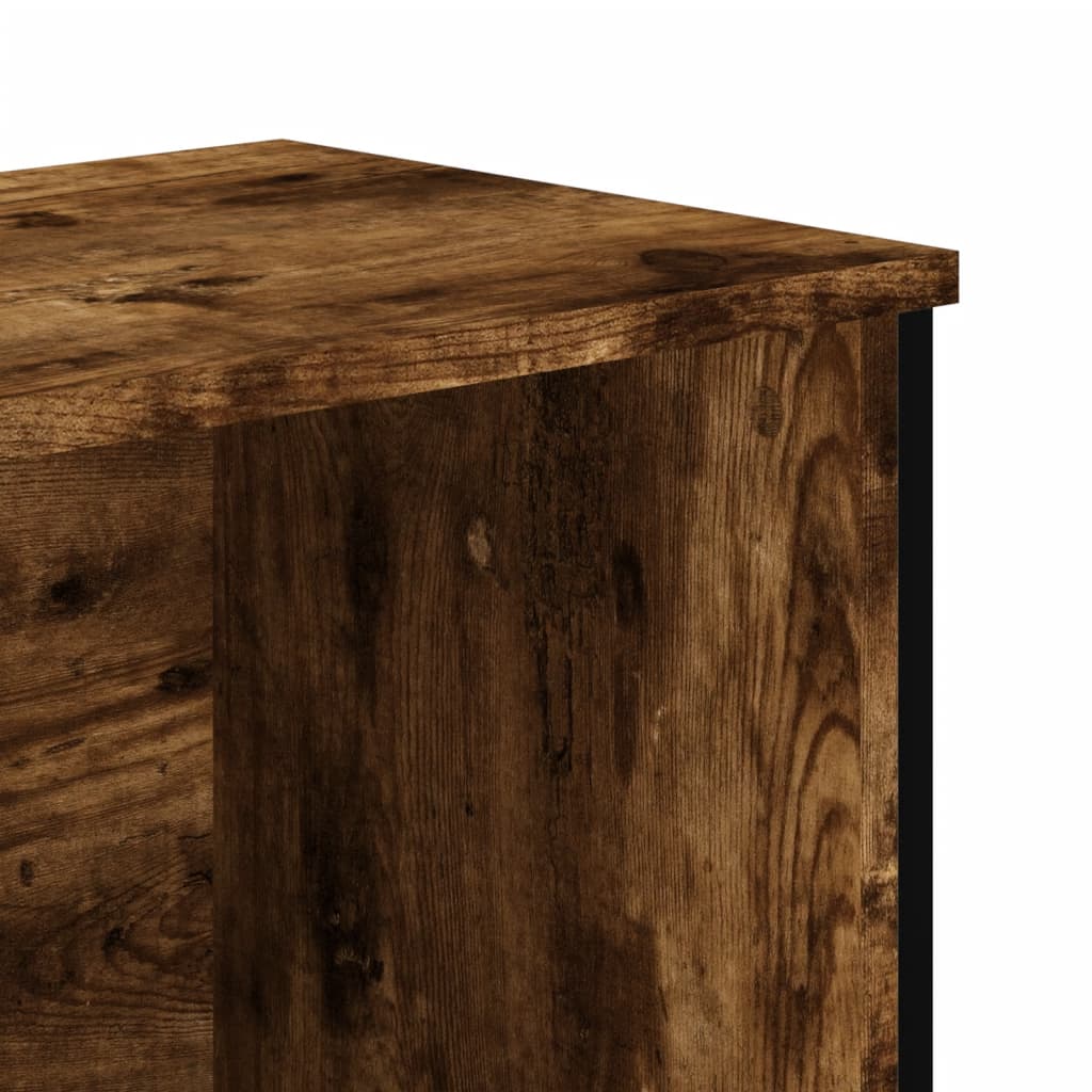 Shoe cabinet, smoky, 90x38x45.5cm, processed wood