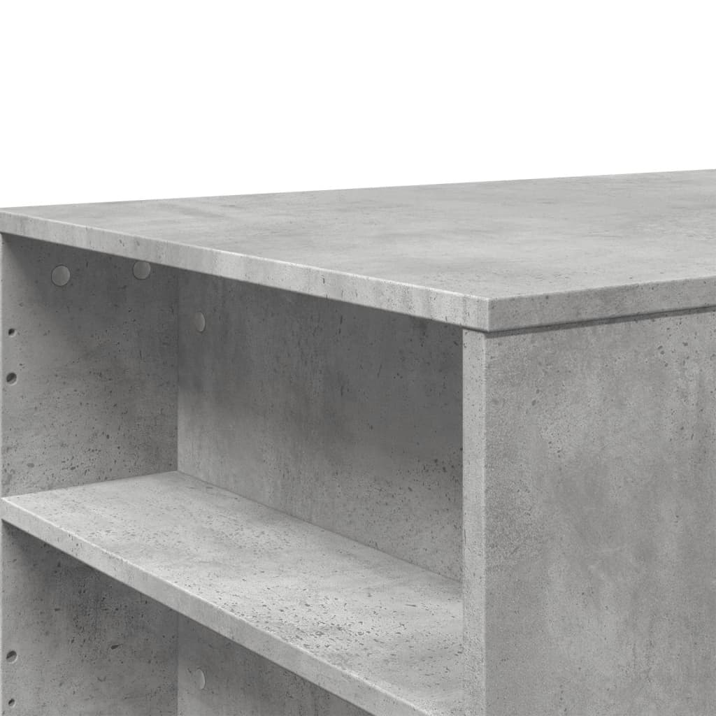 Kavos staliukas, betono pilkas, 102x55x42cm, apdirbta mediena