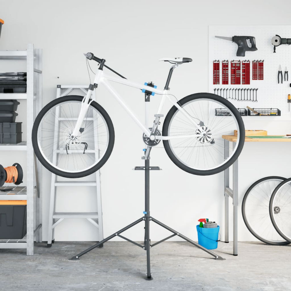 Bicycle repair stand, blue, 108-188cm, steel