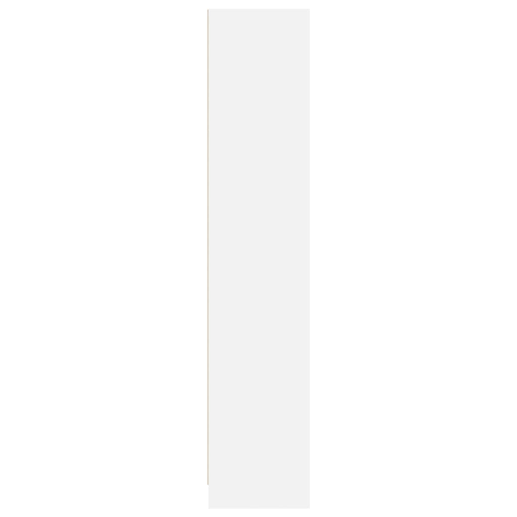 Knygų spinta, baltos spalvos, 57x28,5x107,5cm, apdirbta mediena