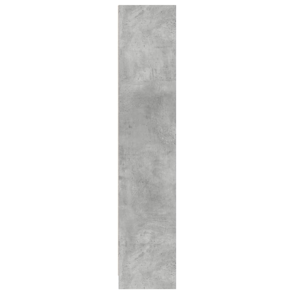 Grāmatu skapis, betona pelēks, 57x28,5x107,5cm, apstrādāta koksne
