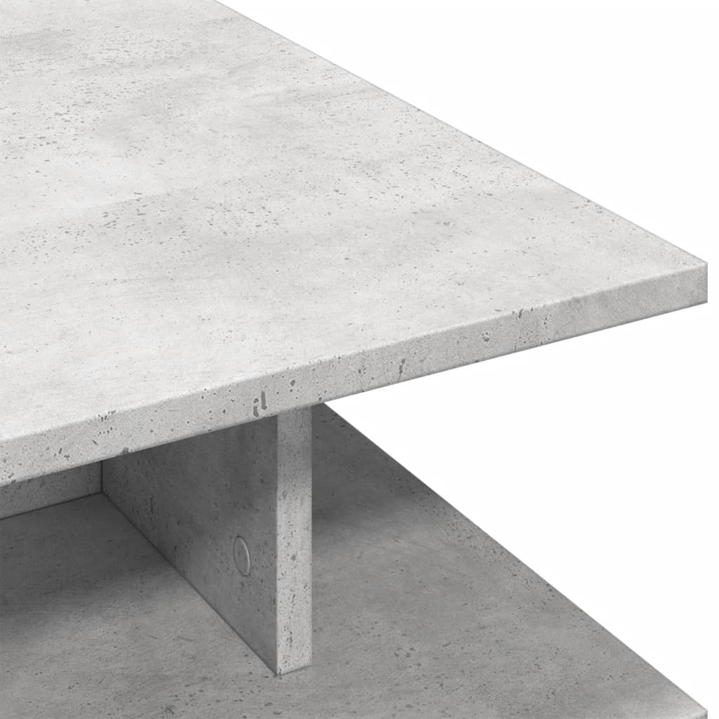Kavos staliukas, betono pilkas, 102x55x35cm, apdirbta mediena