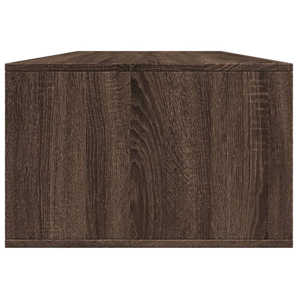 Coffee table, brown oak, 102x55x35cm, engineered wood