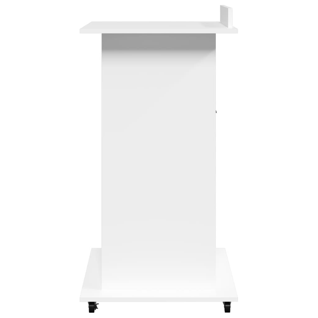 Tribūna su ratukais ir stalčiumi, 107cm.