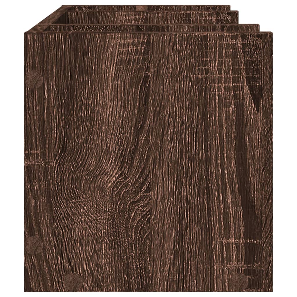 Desk shelf, brown oak, 44.5x24x25cm, wood