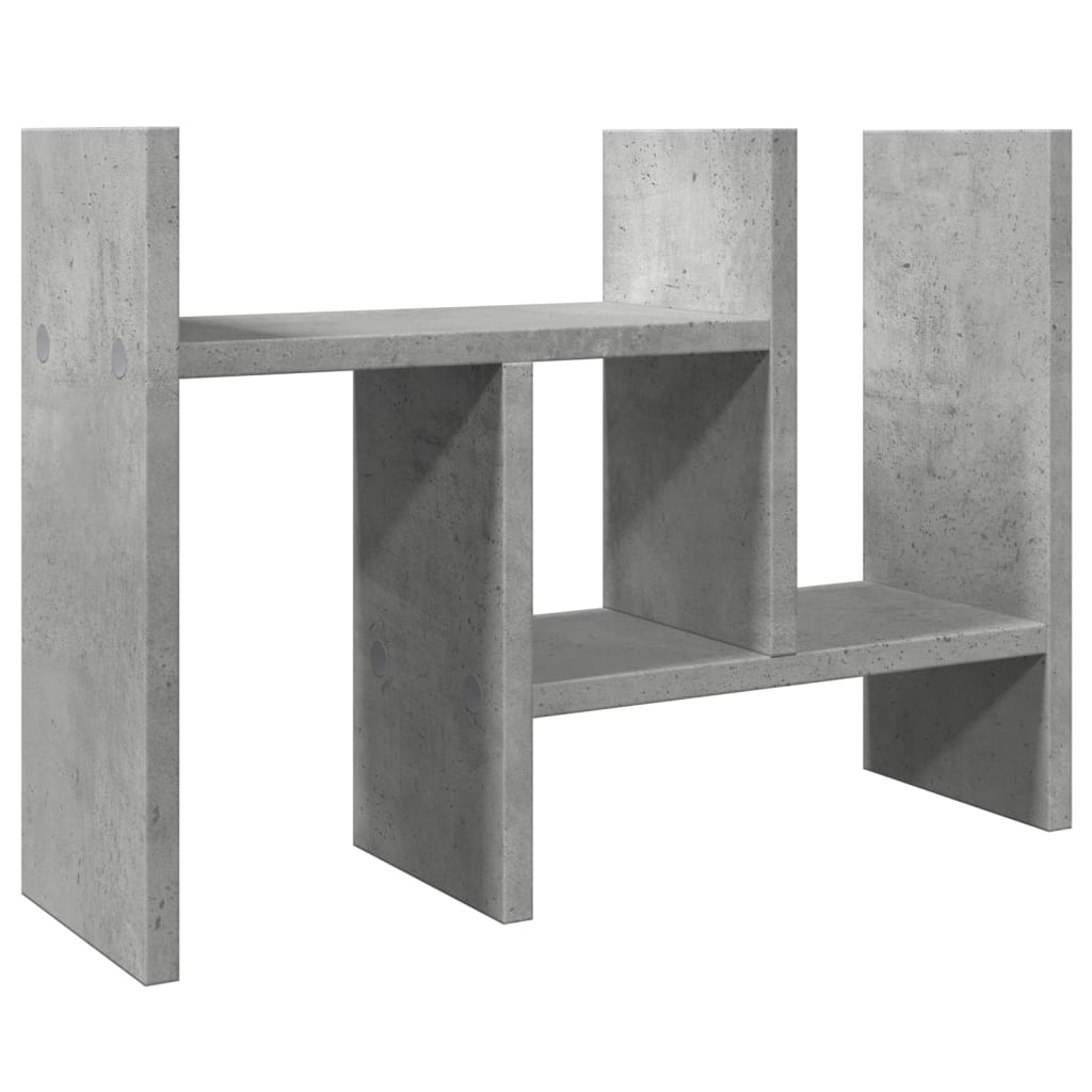 Rašomojo stalo lentyna, betono, 34,5x15,5x35,5cm, mediena
