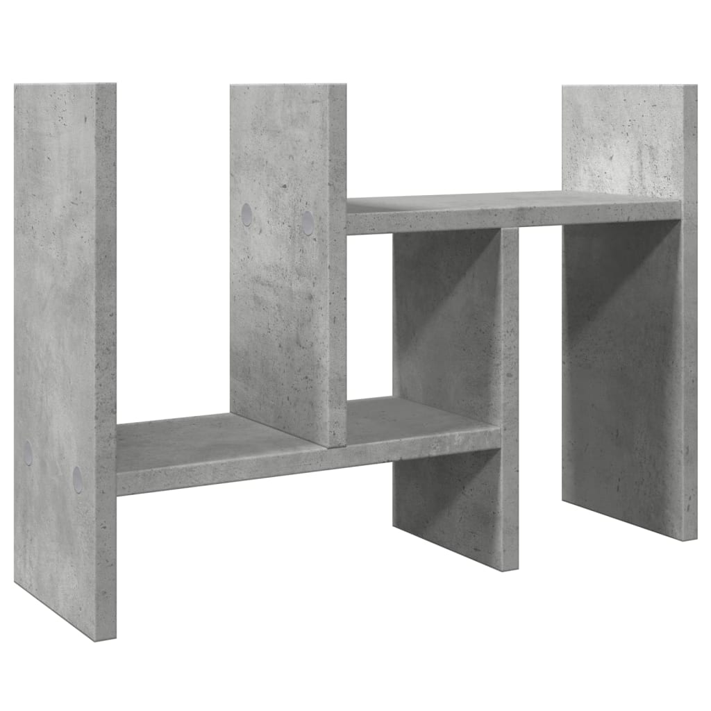 Rašomojo stalo lentyna, betono, 34,5x15,5x35,5cm, mediena