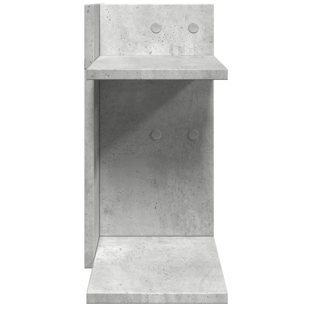Rašomojo stalo lentyna, betono, 42x21,5x42cm, apdirbta mediena