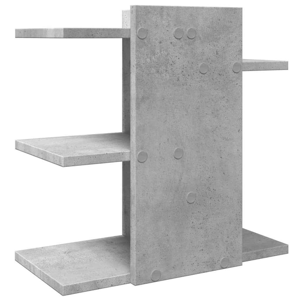 Rašomojo stalo lentyna, betono, 42x21,5x42cm, apdirbta mediena