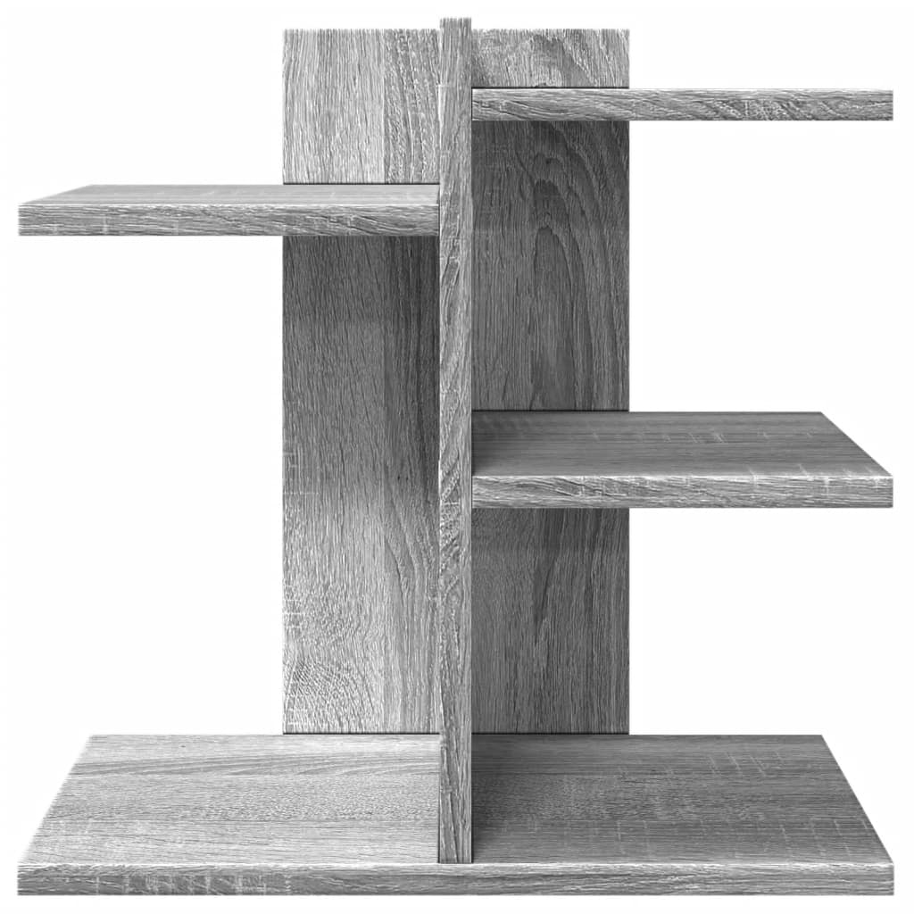Desk shelf, grey oak, 42x21.5x42cm, wood