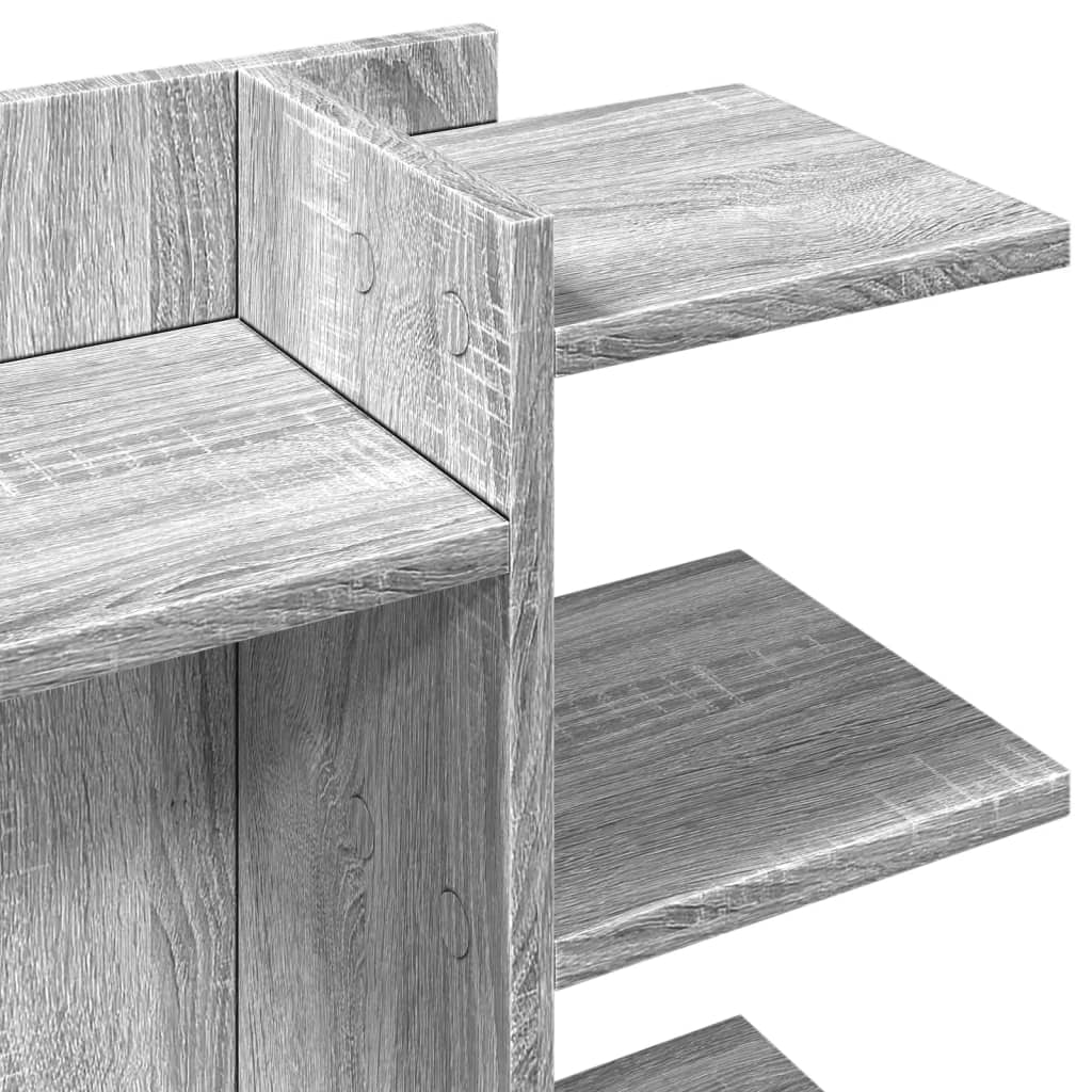 Desk shelf, grey oak, 42x21.5x42cm, wood
