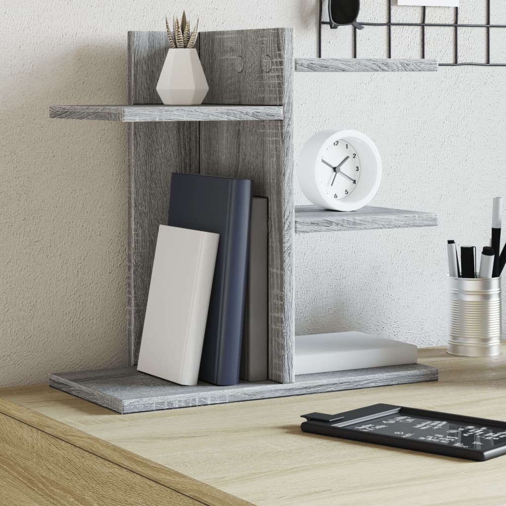 Desk shelf, grey oak, 42x21.5x42cm, wood