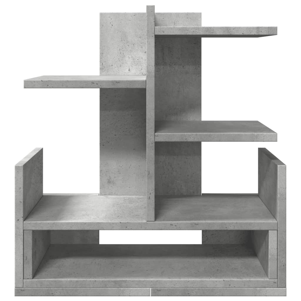 Rašomojo stalo lentyna, betono, 49x20x52,5cm, apdirbta mediena