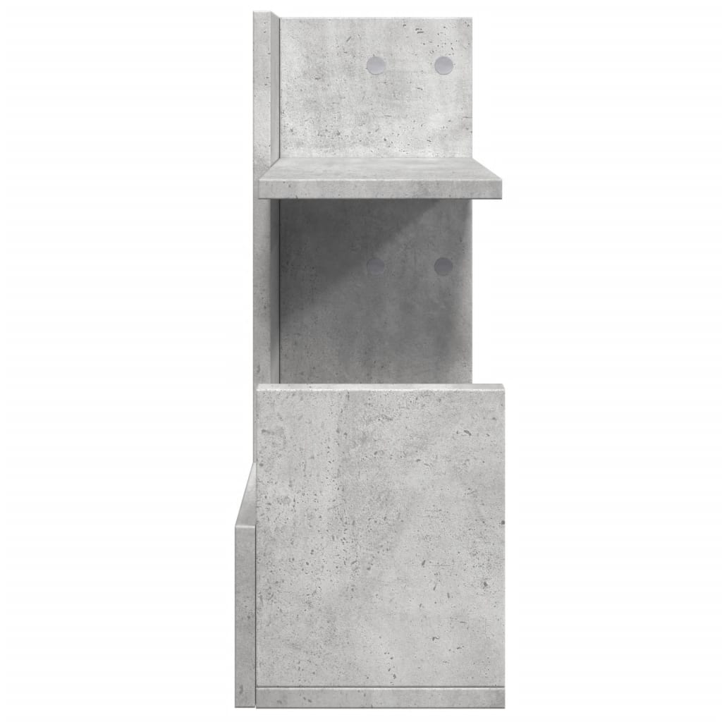 Rašomojo stalo lentyna, betono, 49x20x52,5cm, apdirbta mediena