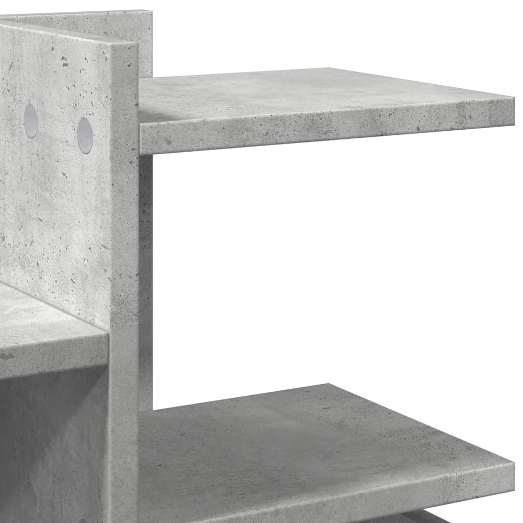 Rašomojo stalo lentyna, betono, 49x20x52,5cm, apdirbta mediena