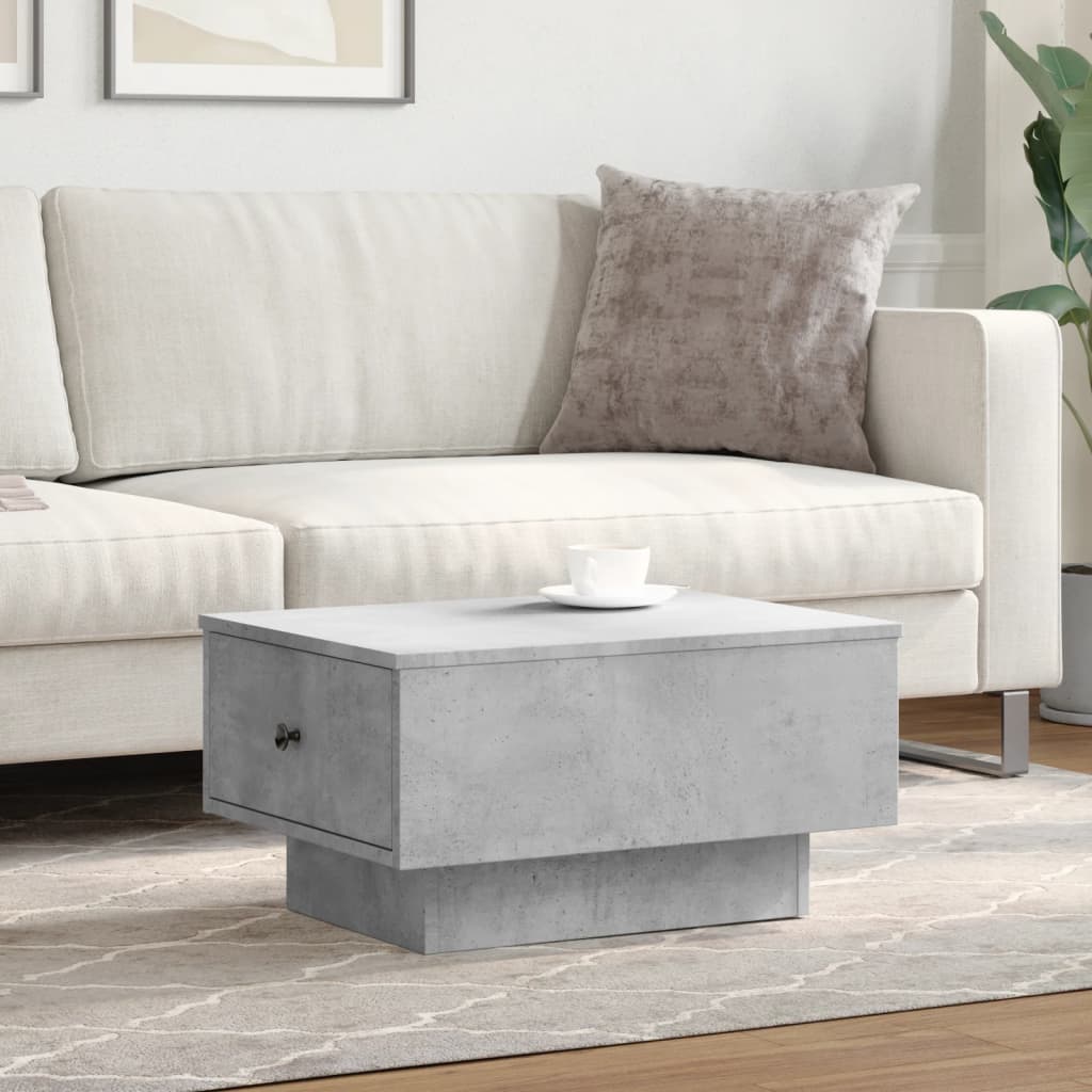 Coffee table, concrete grey, 60x45x31cm, engineered wood