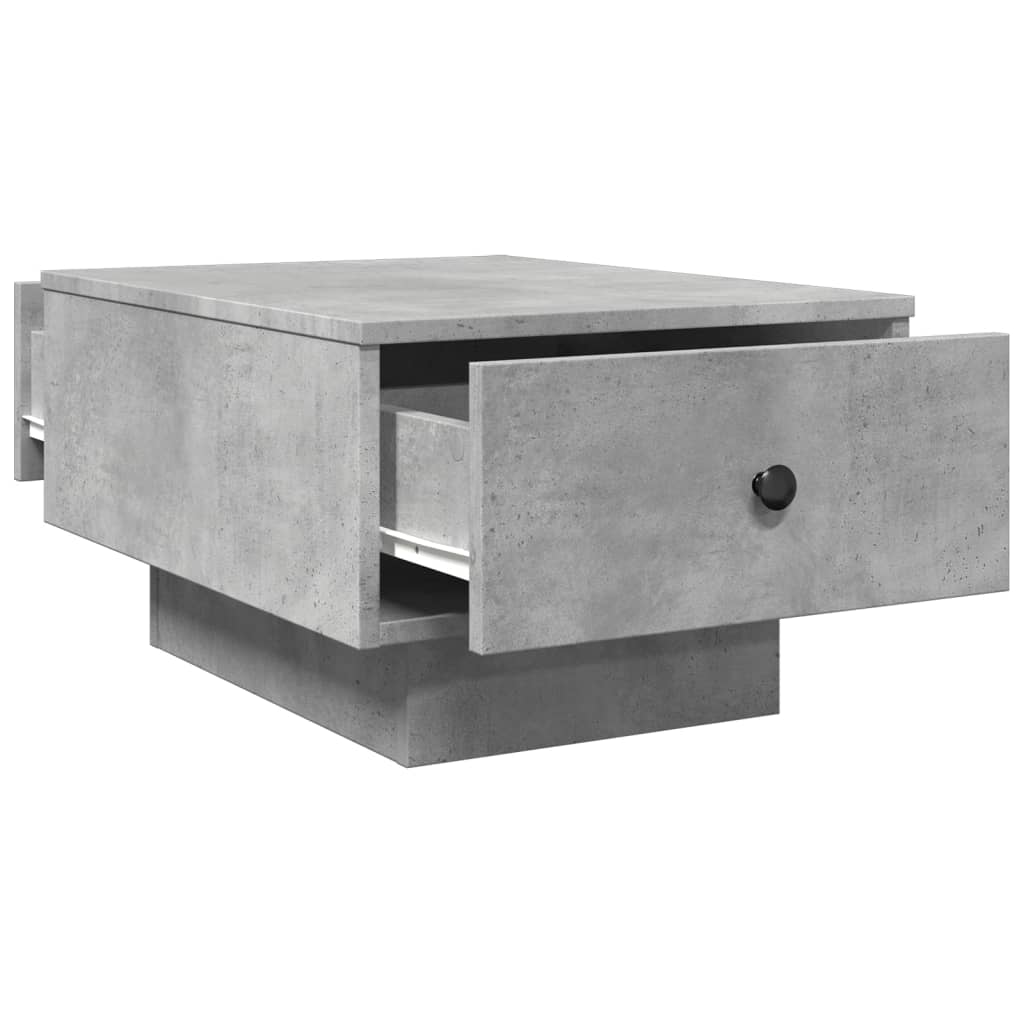 Coffee table, concrete grey, 60x45x31cm, engineered wood