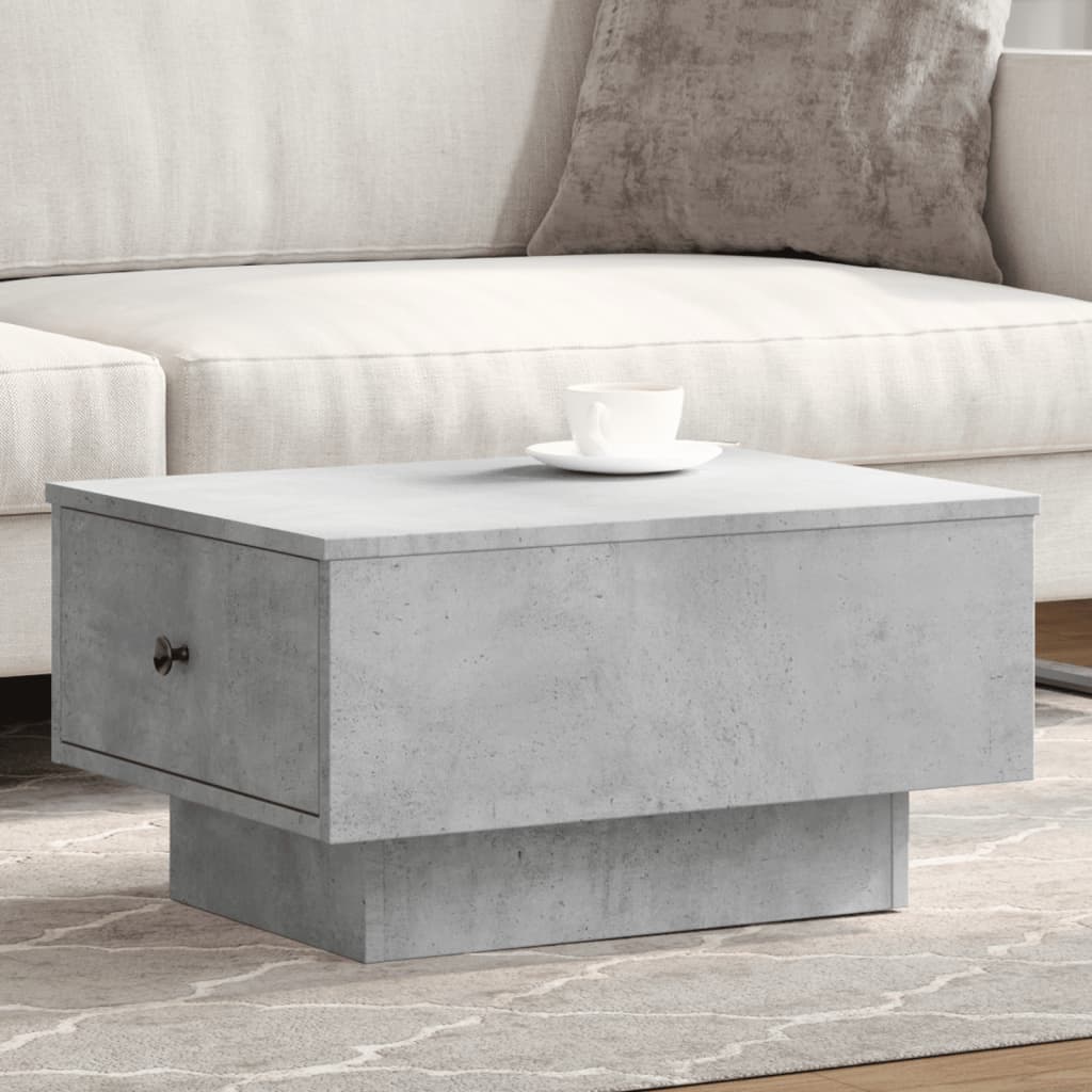 Coffee table, concrete grey, 60x45x31cm, engineered wood