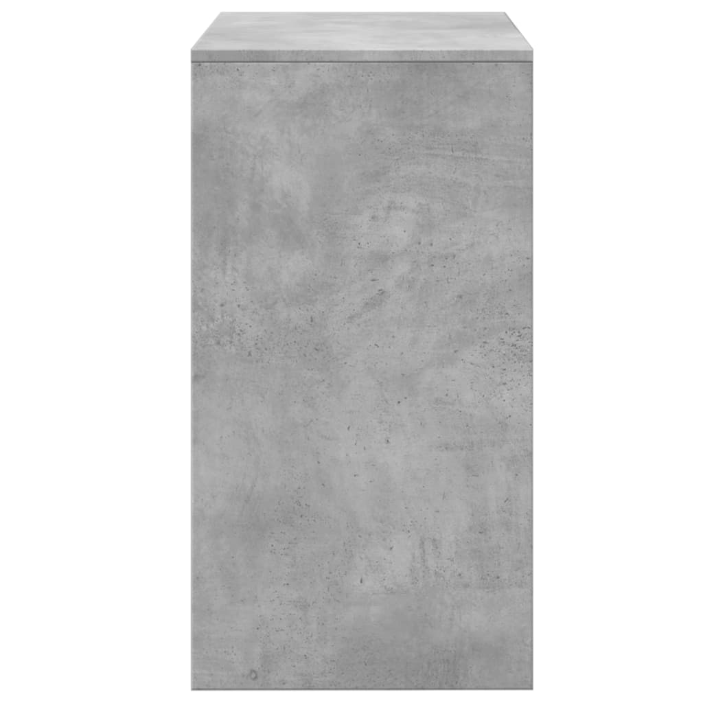 Kosmetinis staliukas ir taburetė, betono pilki, 60x40x113,5cm