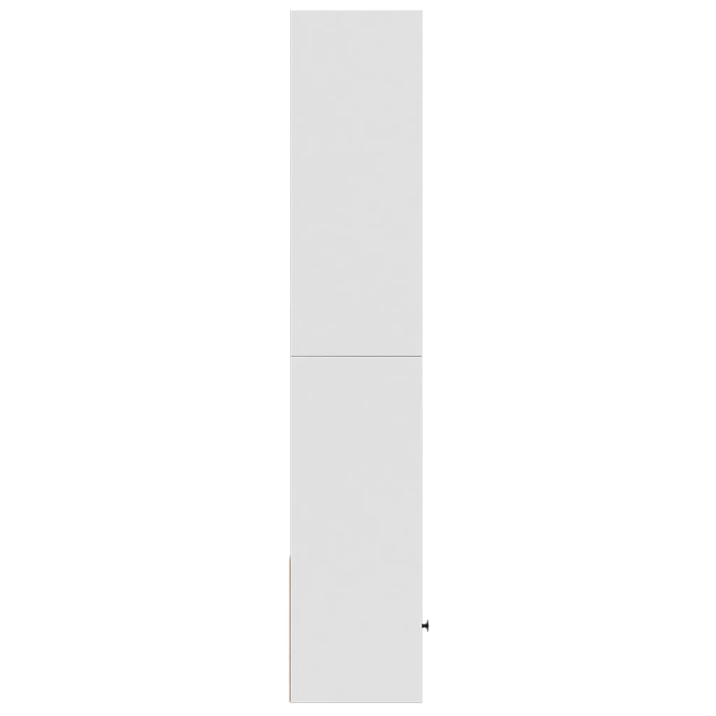 Bookcase, white, 40x36x189cm, engineered wood
