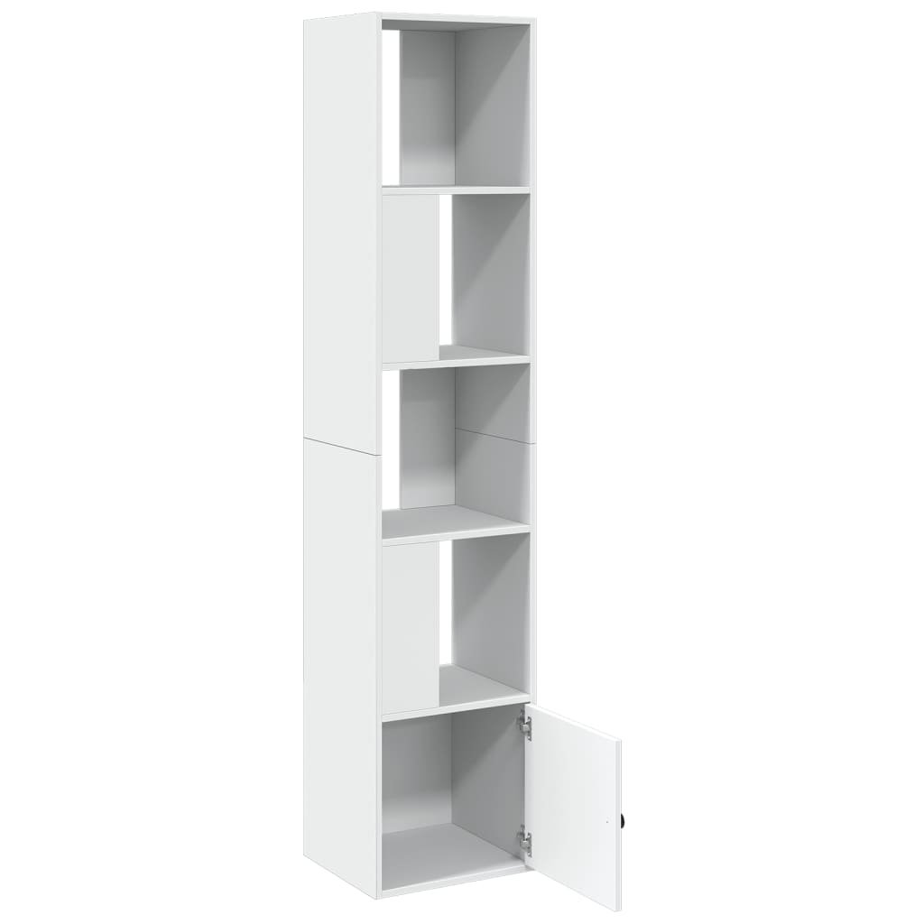 Bookcase, white, 40x36x189cm, engineered wood