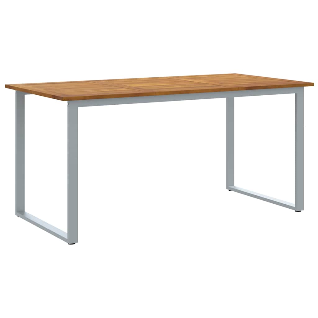 Sodo valgomojo komplektas 7 pcs Pilka ir ruda 160 x 80 x 75 cm