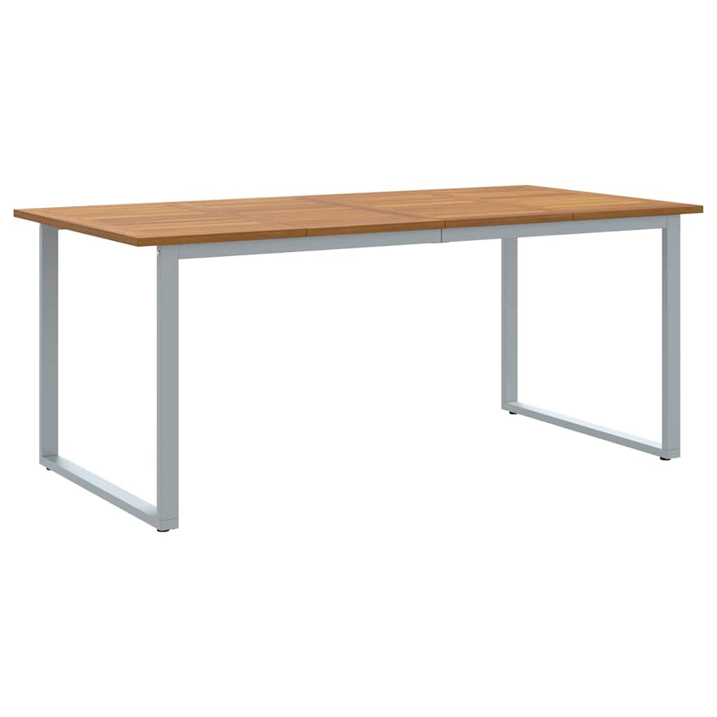 Sodo valgomojo komplektas 5 pcs Pilka ir ruda 180 x 90 x 75 cm