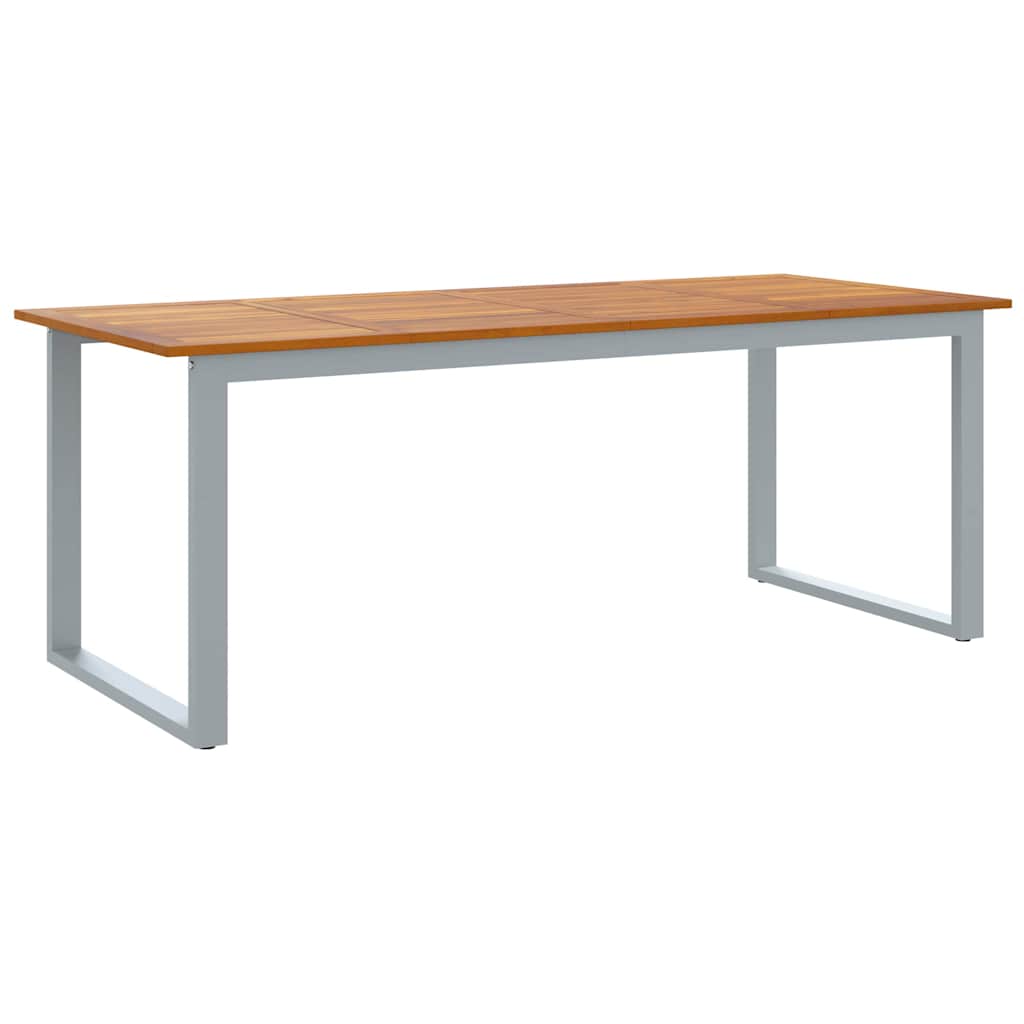 Dārza pusdienu komplekts 7 daļas Pelēks un brūns 200 x 90 x 75 cm
