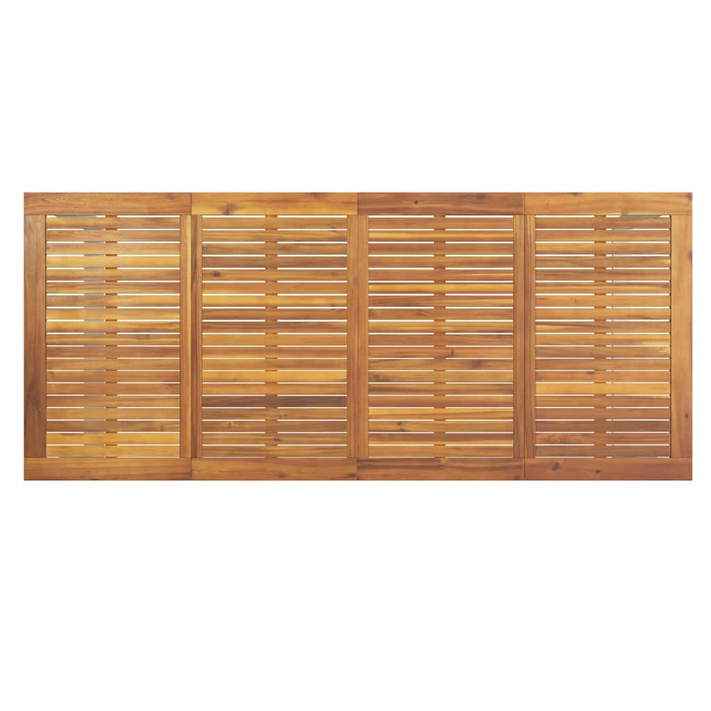 Dārza pusdienu komplekts 7 daļas Pelēks un brūns 200 x 90 x 75 cm