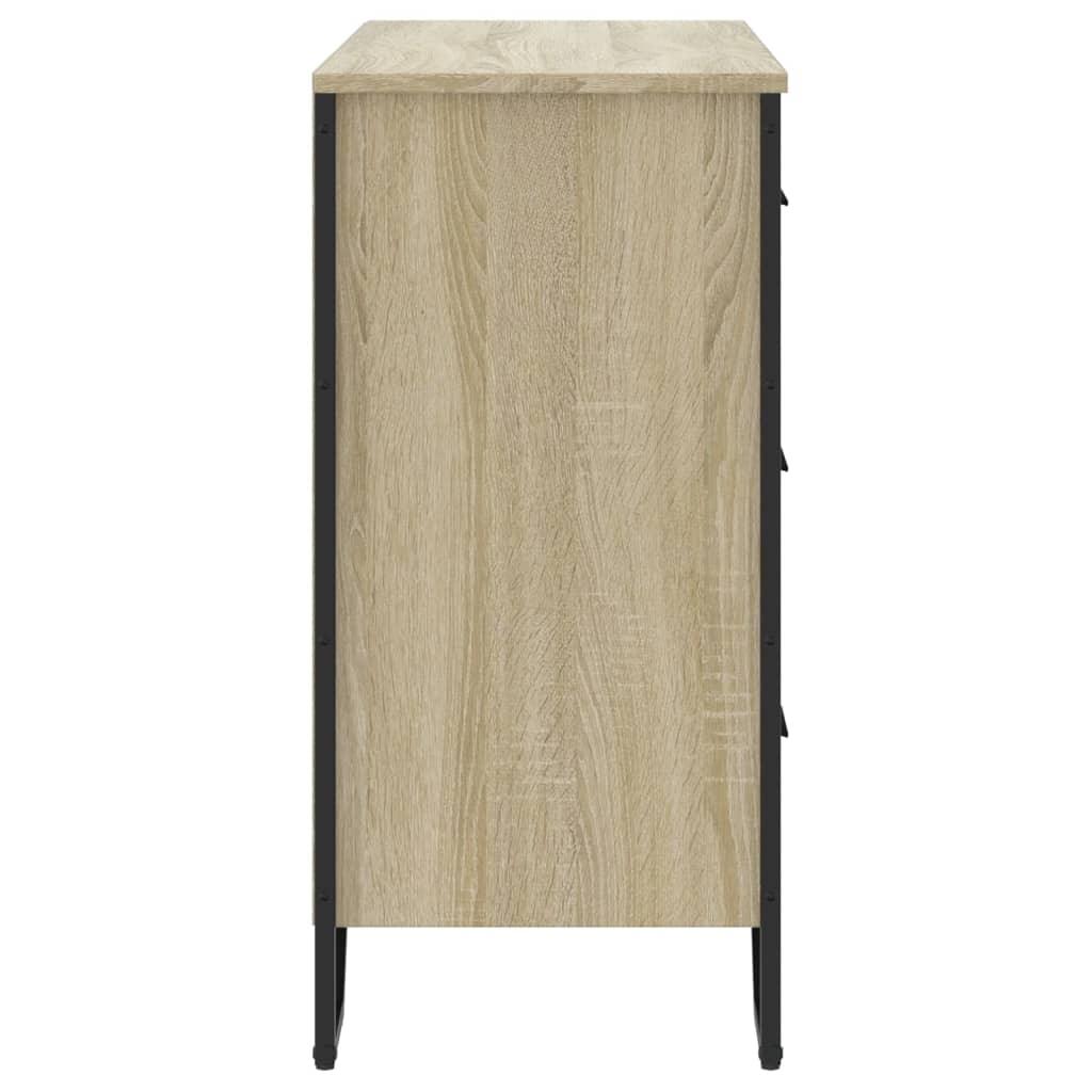 Chest of drawers, sonoma oak, 91x35.5x74.5cm, wood