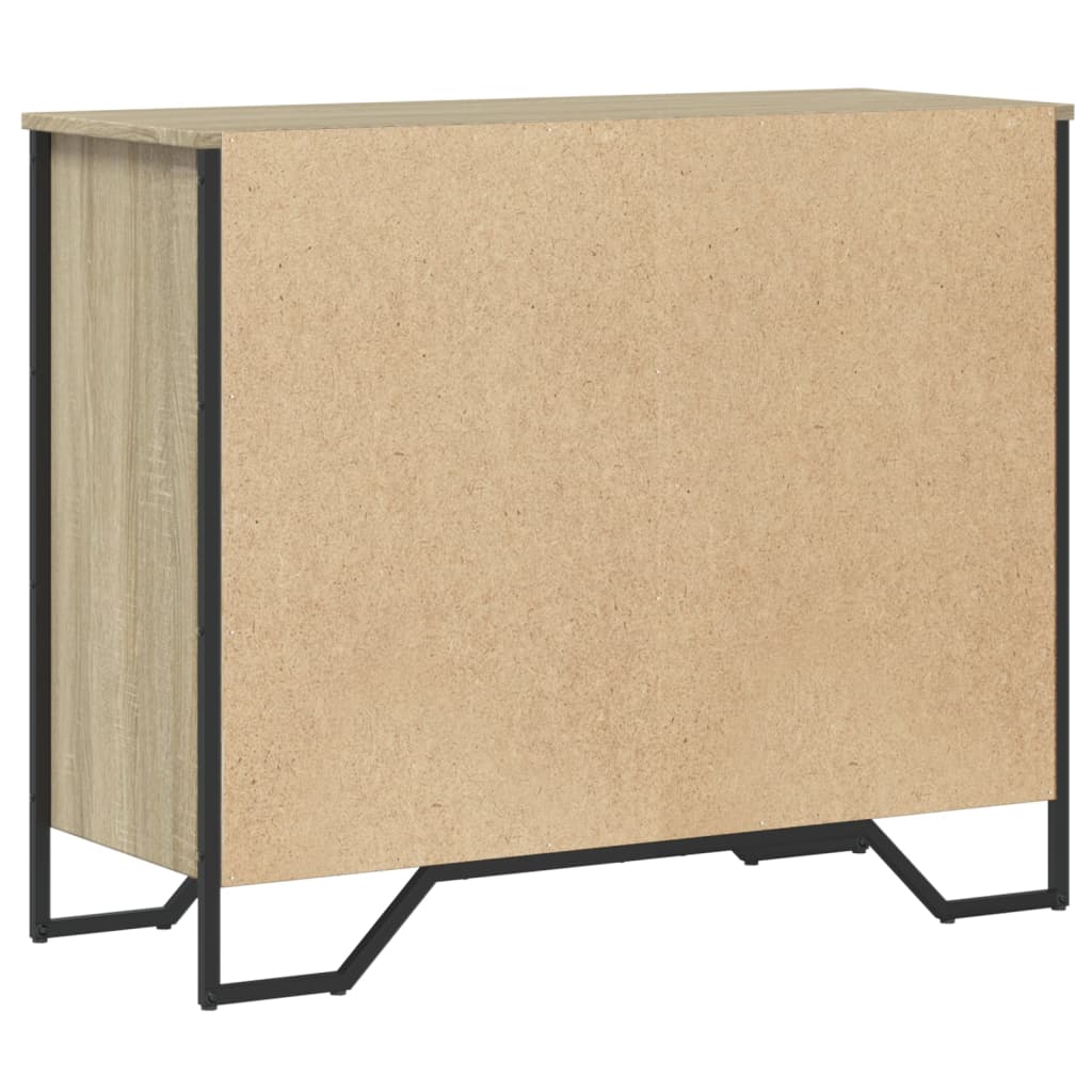 Chest of drawers, sonoma oak, 91x35.5x74.5cm, wood