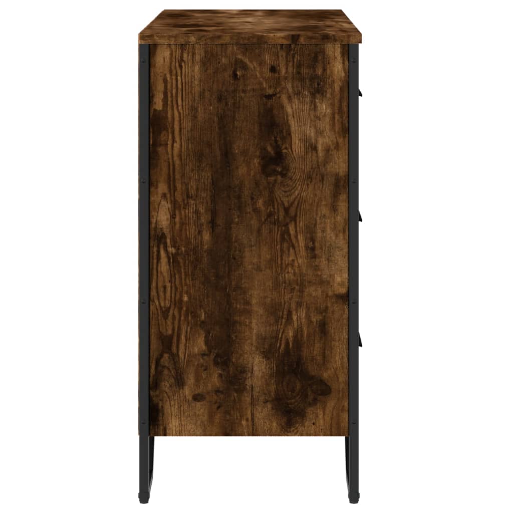 Chest of drawers, smoke oak, 91x35.5x74.5cm, wood