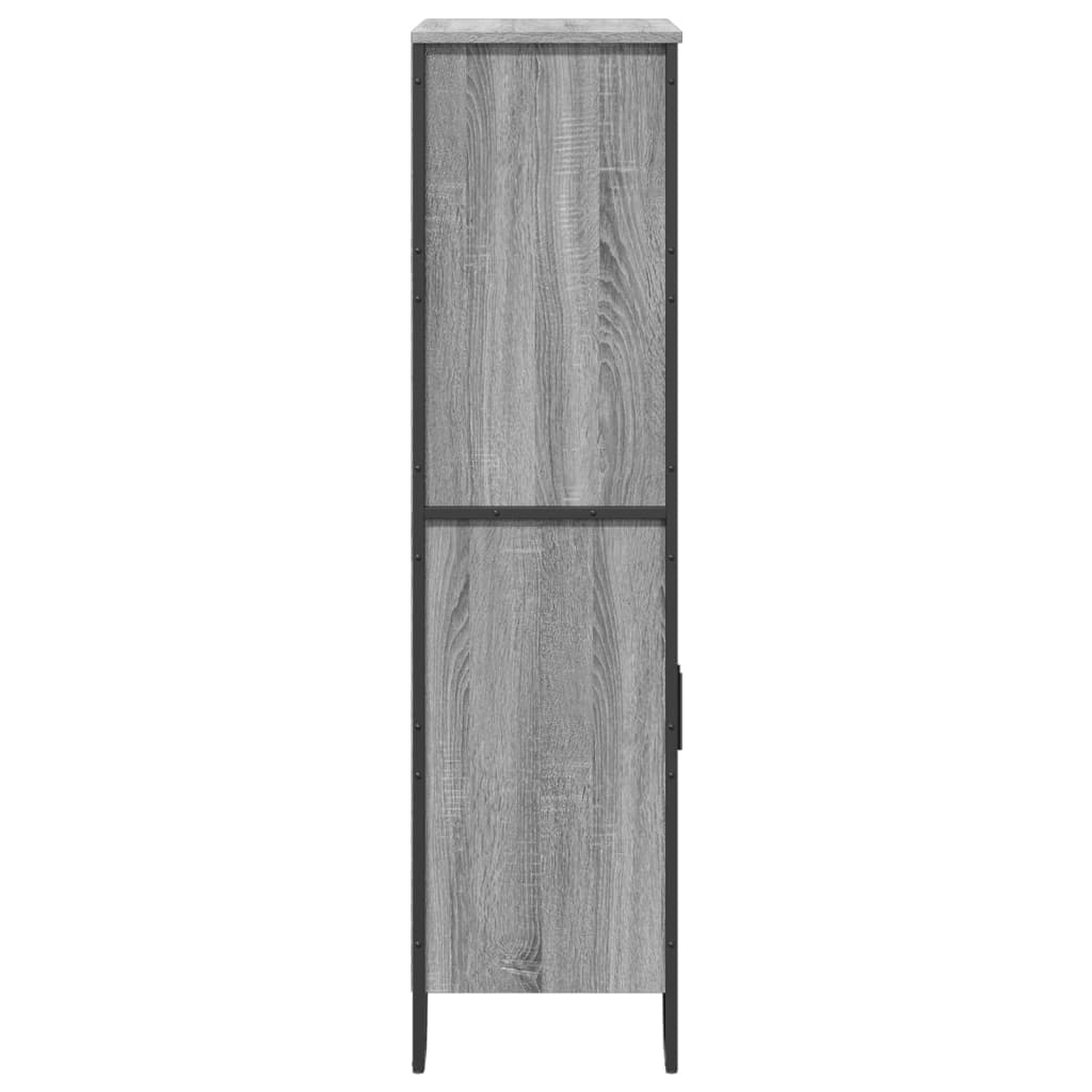 Kumode, melnā krāsā, 79,5x35,5x137,5 cm, apstrādāta koksne