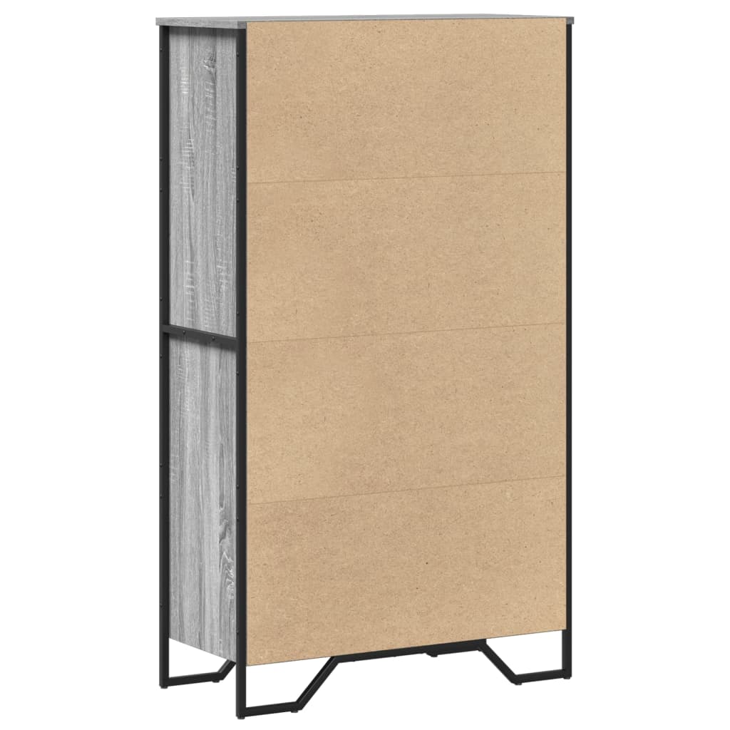 Kumode, melnā krāsā, 79,5x35,5x137,5 cm, apstrādāta koksne