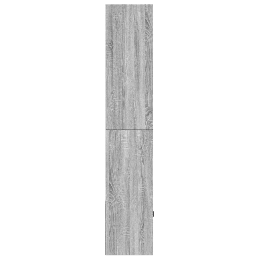 Bookcase, gray oak, 70x36x189cm, engineered wood