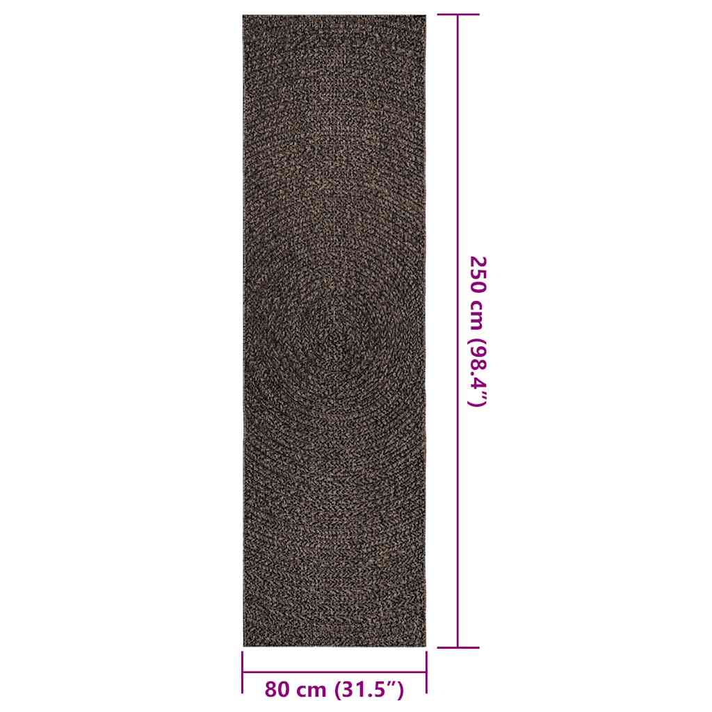 Kilimas ZIZUR, 80x250 cm, džiuto imitacija, vidaus ir lauko