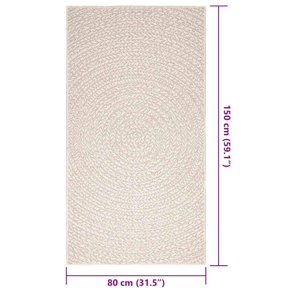 Kilimas ZIZUR, 80x150 cm, džiuto imitacija, vidaus ir lauko