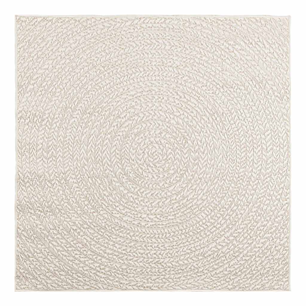 Kilimas ZIZUR, 120x120 cm, džiuto imitacija, vidaus ir lauko