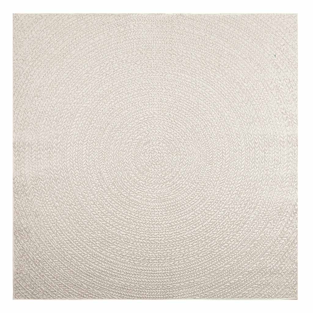 ZIZUR Rug, 200x200 cm, jute imitation, indoor and outdoor