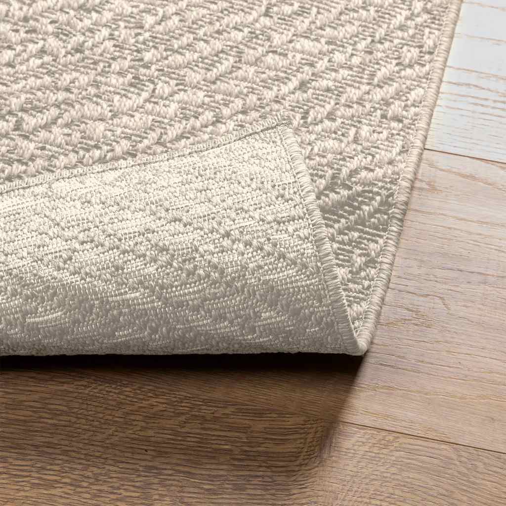 ZIZUR Rug, 200x200 cm, jute imitation, indoor and outdoor