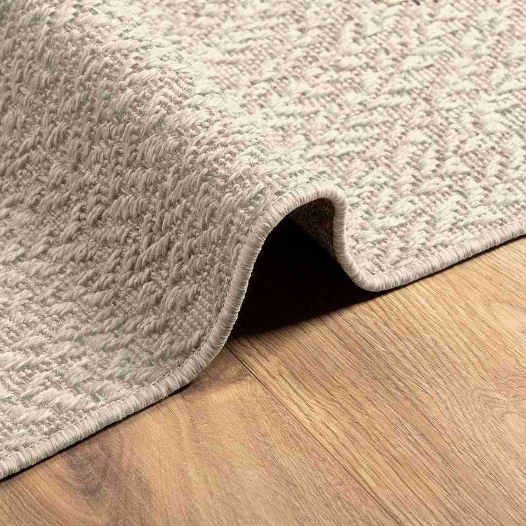 ZIZUR rug, 240x240 cm, jute imitation, indoor and outdoor