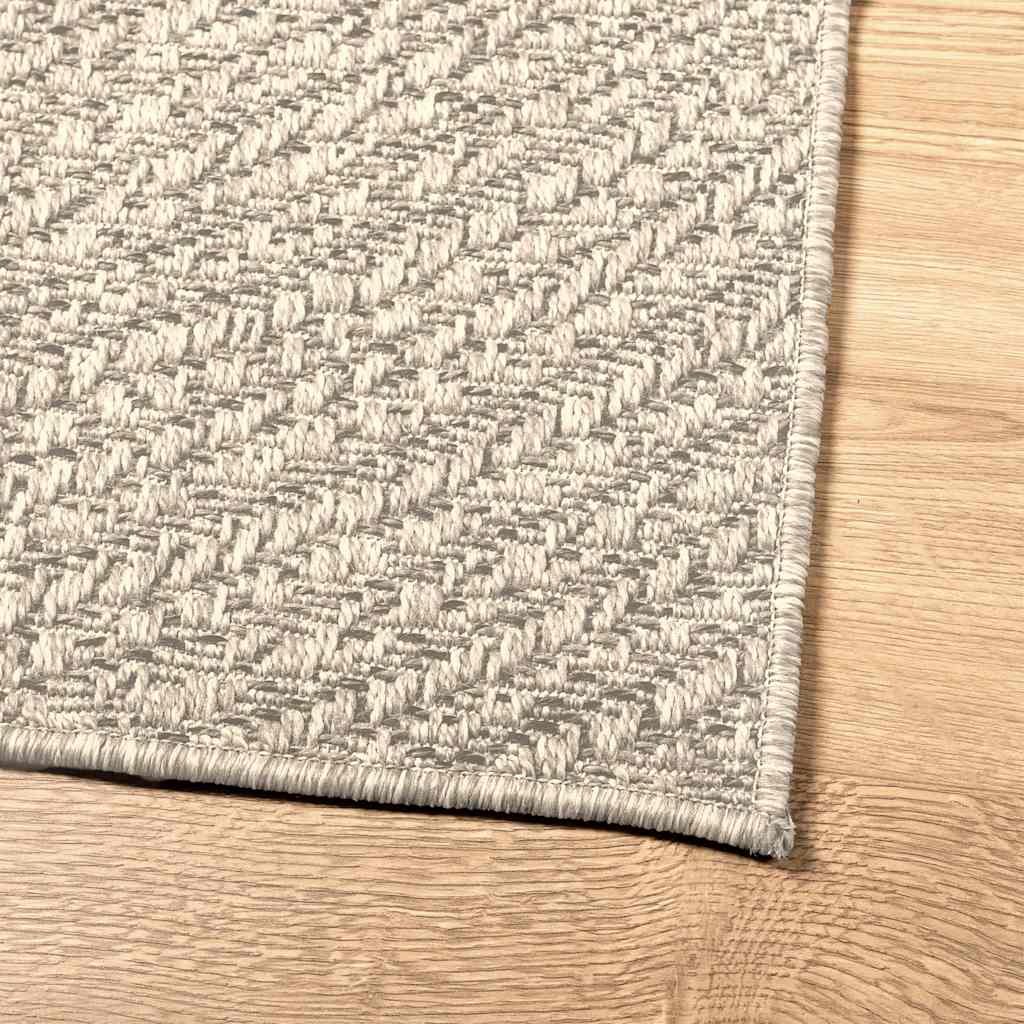 ZIZUR rug, 240x240 cm, jute imitation, indoor and outdoor