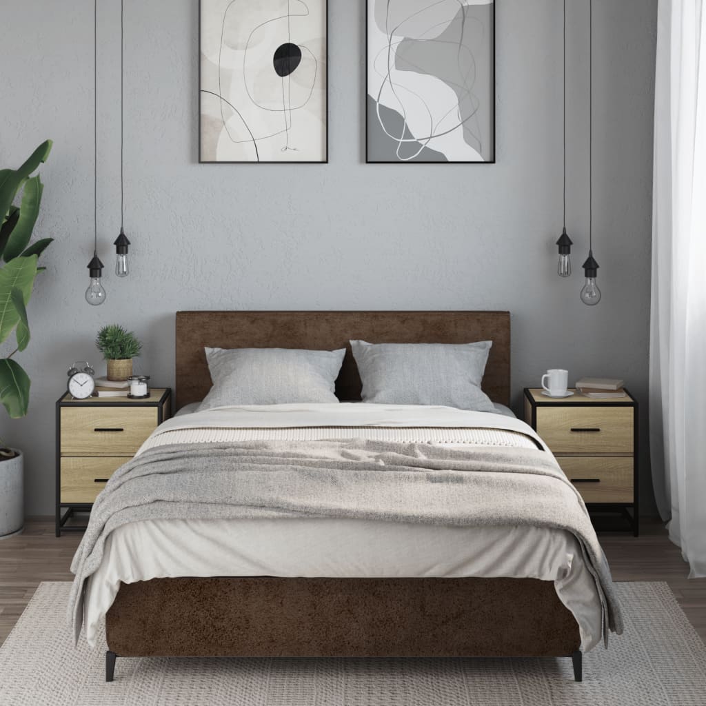 Bedside tables, 2 pcs., Sonoma oak, 40x31x50cm, wood